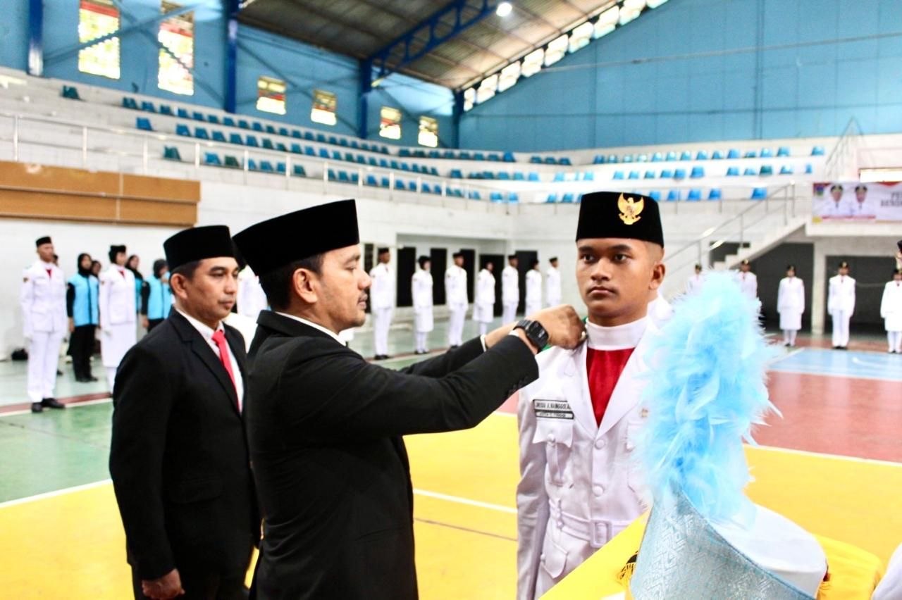 Wali Kota Iman Irdian Saragih Kukuhkan Paskibraka dan Korps Musik Tebingtinggi 2026-2027